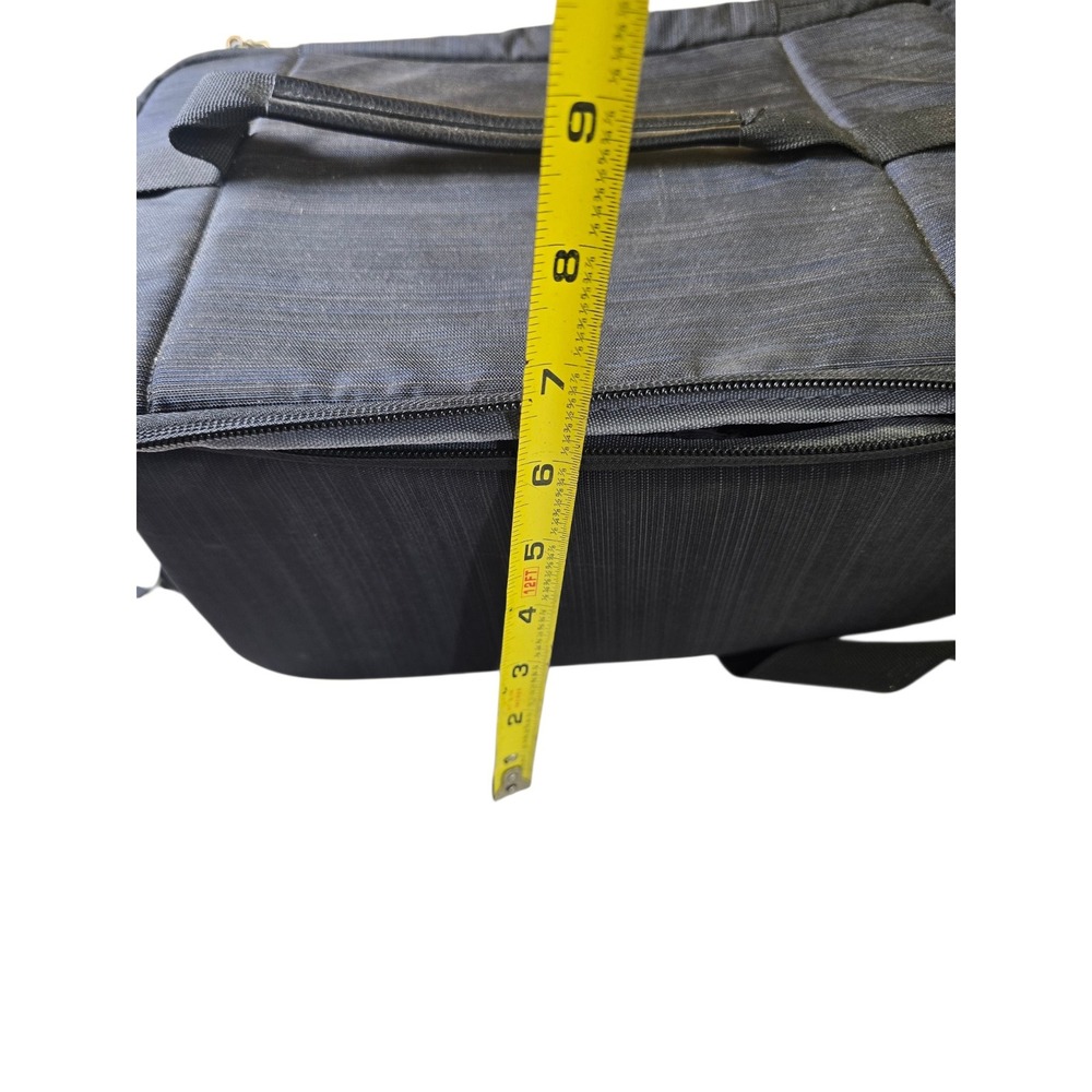 Padded Camera Shoulder Bag Charcoal Gray Adjustable Dividers Gear Case - Picture 6 of 6